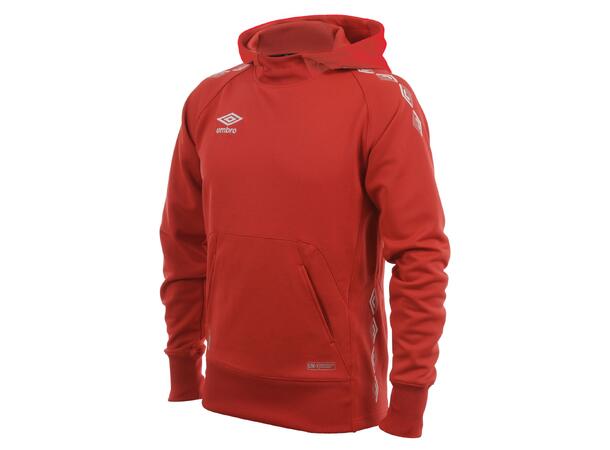 UMBRO UX-1 Hood Top jr Rød/Hvit 164 Tøff teknisk hettegenser 